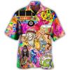 Hawaiian Men Shirt 3D Car Print Short Sleeve Blouse Summer Beach Vacation Single Breasted Fashion Lapel Men's Clothing