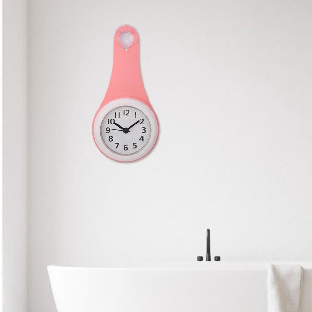 Waterproof Hanging Bathroom Clock Plastic Anti-Fog Clock Shower Clock Bathroom Kitchen Shower