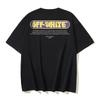 1170 Off-White 2026 Spring/Summer New Letter LOGO Pattern Round Neck Hooded Short Sleeved Men's and Women's T-shirts