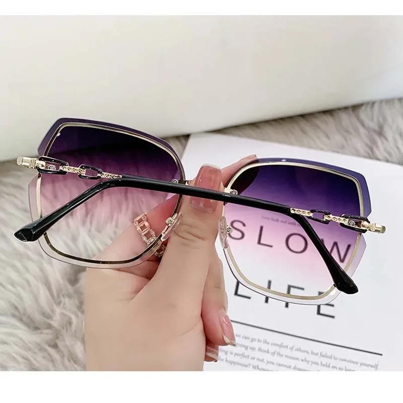 Outdoor Gradient Square Sunglasses Women Men Colorful Minimalist Sun Glasses Mirror Black Colors Fashion Designer