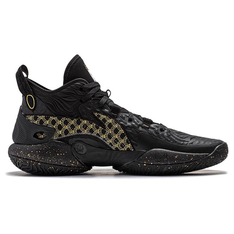 New LINING YuShuai 18 Basketball Shoes Men Mid Top Black ABAU009-10