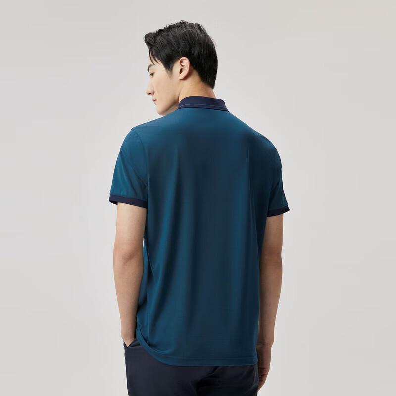 JINBA Men s Mulberry Silk Business Casual Short-Sleeve Polo Shirt BTKT2367 M