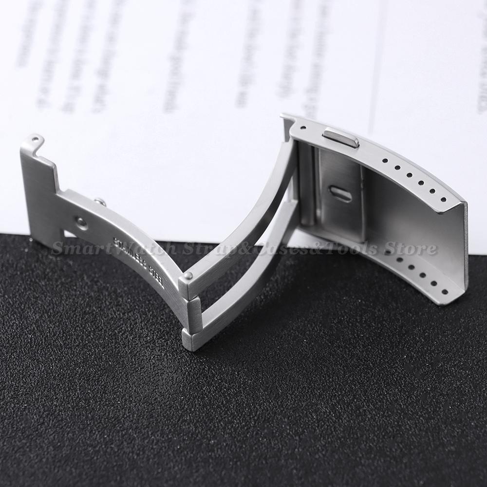316L Solid Stainless Steel Watch Clasp 18/20/22mm Luxury Adjustable Folding Buckle Premium Metal Clasp Watch Repair Accessories