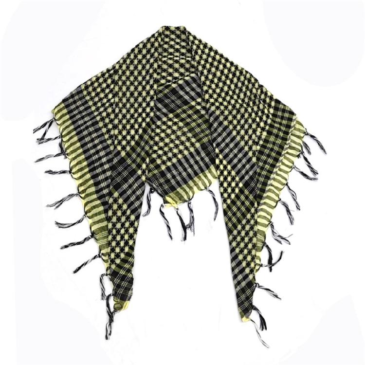 Stilvolles Unisex Arabisches Kopftuch in der Größe 100x100cm Vielseitiges Nackentuch Sonnenschutz-Accessoire mit Quasten