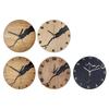 Moderne minimalistische Holzwanduhr mit kreativen Rissdesigns, batteriebetriebene Hängeuhr für Heim- und Bürodekorationen
