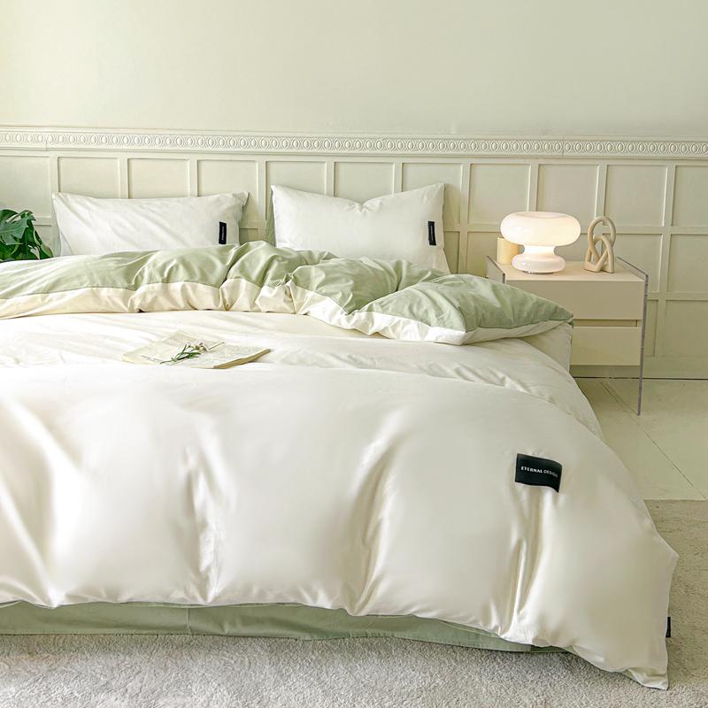 White Bedding Comforter Set with Pillowcase Bed Sheet Single Full Size Bed Linen Duvet Cover Set Queen/King Double Single Bed