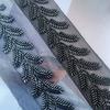 20yards Wheatear Leaf Beaded Lace Trim Embroidery Beading Ribbon Applique Trimming Tape DIY Sewing Clothing Accessories