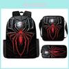 Spiderman Kids Backpack Set With Breathable Oxford Fabric For School Use