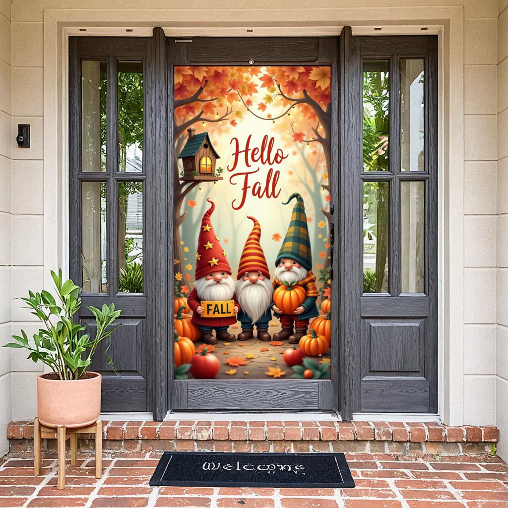 Saisonale Dekoration Stoffmaterial Herbstfest Ernteschild Verspieltes Design Herbstdekoration Für Herbstdeko Gartenausstellung