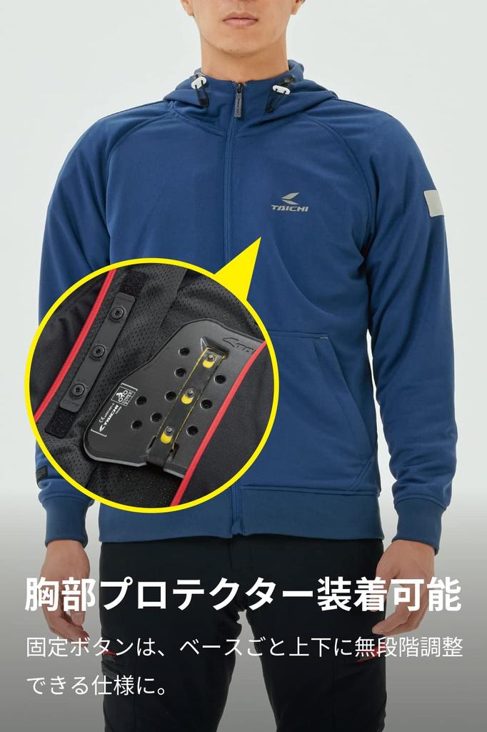 RS Taichi Women's Air Track Parka, Breathable, CE-Certified, for Spring and Summer Motorcycles, RSJ333 Navy, WM