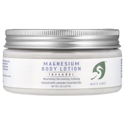 Weiße Reiher, Magnesium Körperlotion, Lavendel, 8 fl oz (237 ml)