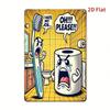 Vintage Metal Wall Art Funny Bathroom Sign