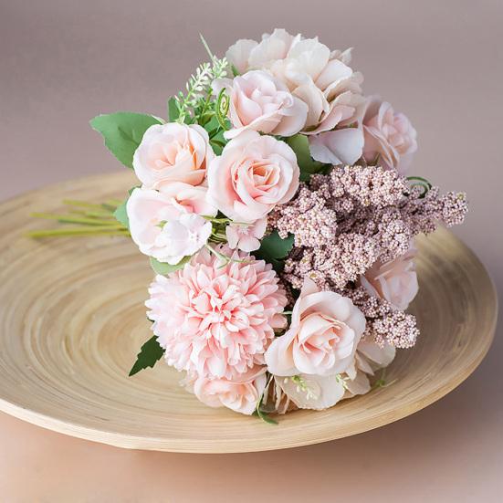 1 Bunch Artificial Bouquet Alice Flower Bridal Home Wedding Party Party