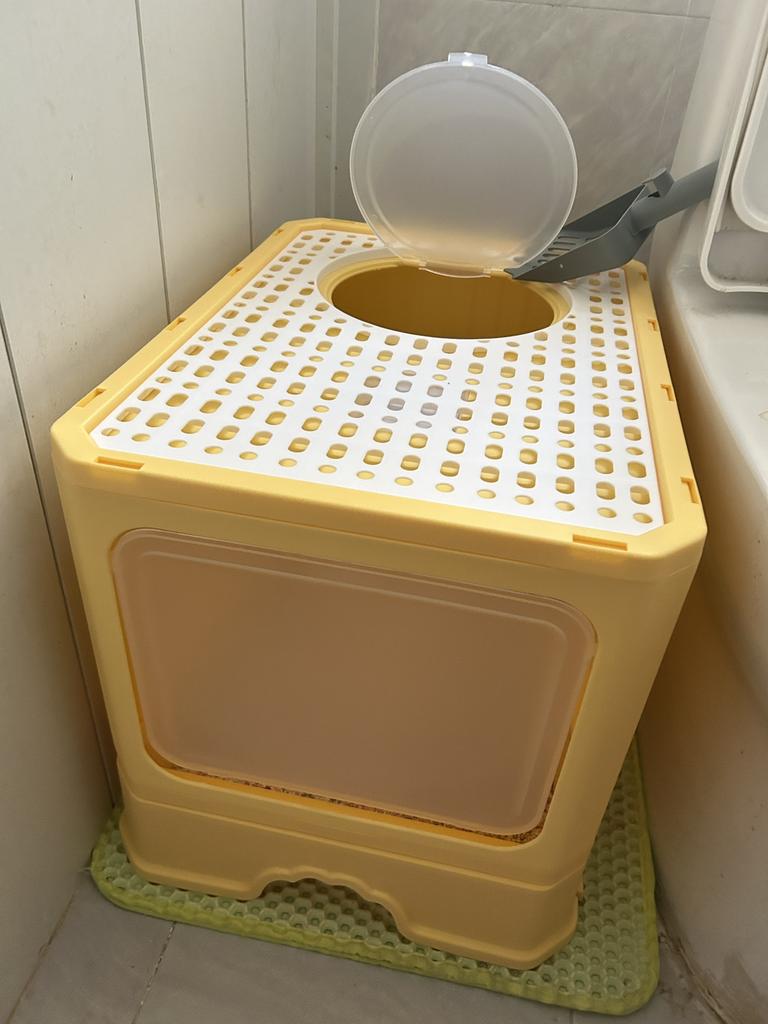 Extra Large Totally Closed Cat Litter Box-Drawer Type Anti-Splash Cat Sandbox Detachable Odor Removal Cat Litter Pan Cat Toilet