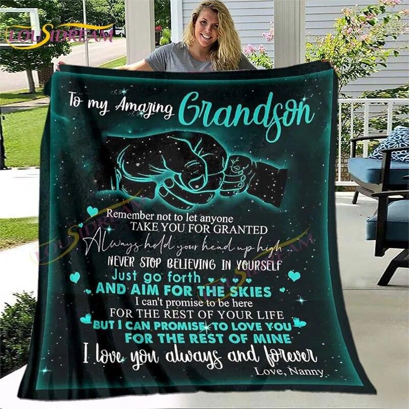 To My Wife/husband/Daughter/Son/Mom/Sister Blanket Custom Blanket Gift Air Mail Letter Blanket Family Gift Best Wish for Her/him