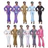 Costume Rétro Années 70 pour Fête d'Halloween Robe Hippie Brillante