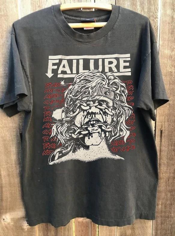 Failure band 90s Remake Basic Style Charcoal Graphic T shirt Unisex NH25179 Unisex T-Shirt S