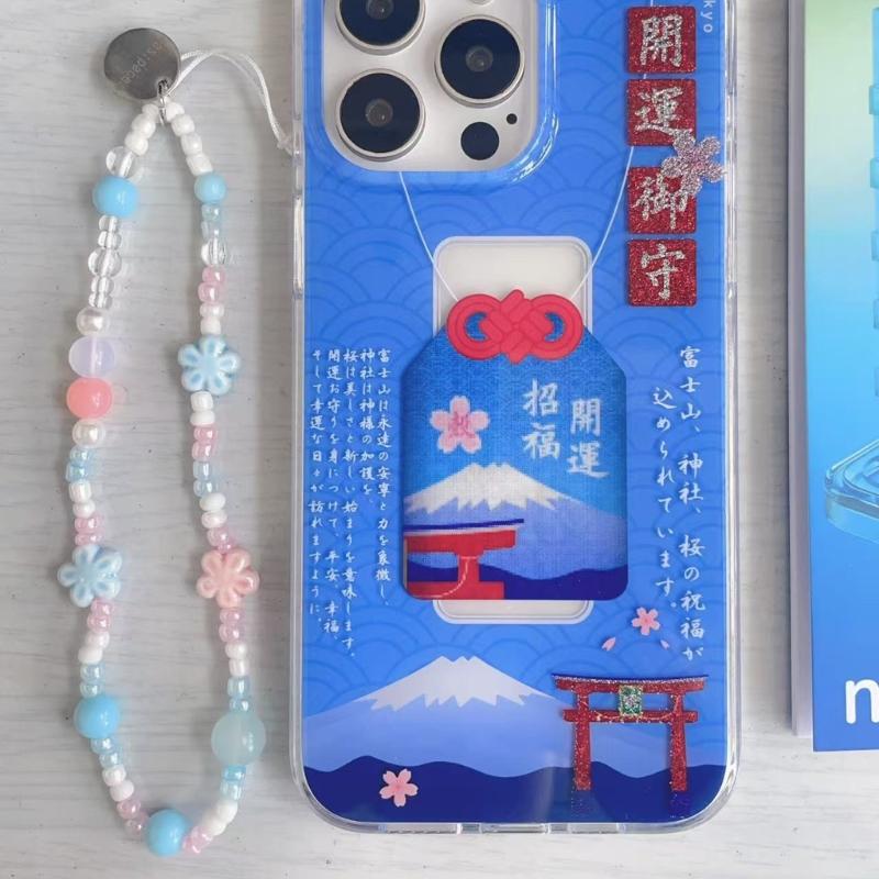 Eye Catching Mobile Phone Chain Plastic Beaded Cellphone Lanyard For Women Girls Telephone Strap Jewelry Drop-resistant