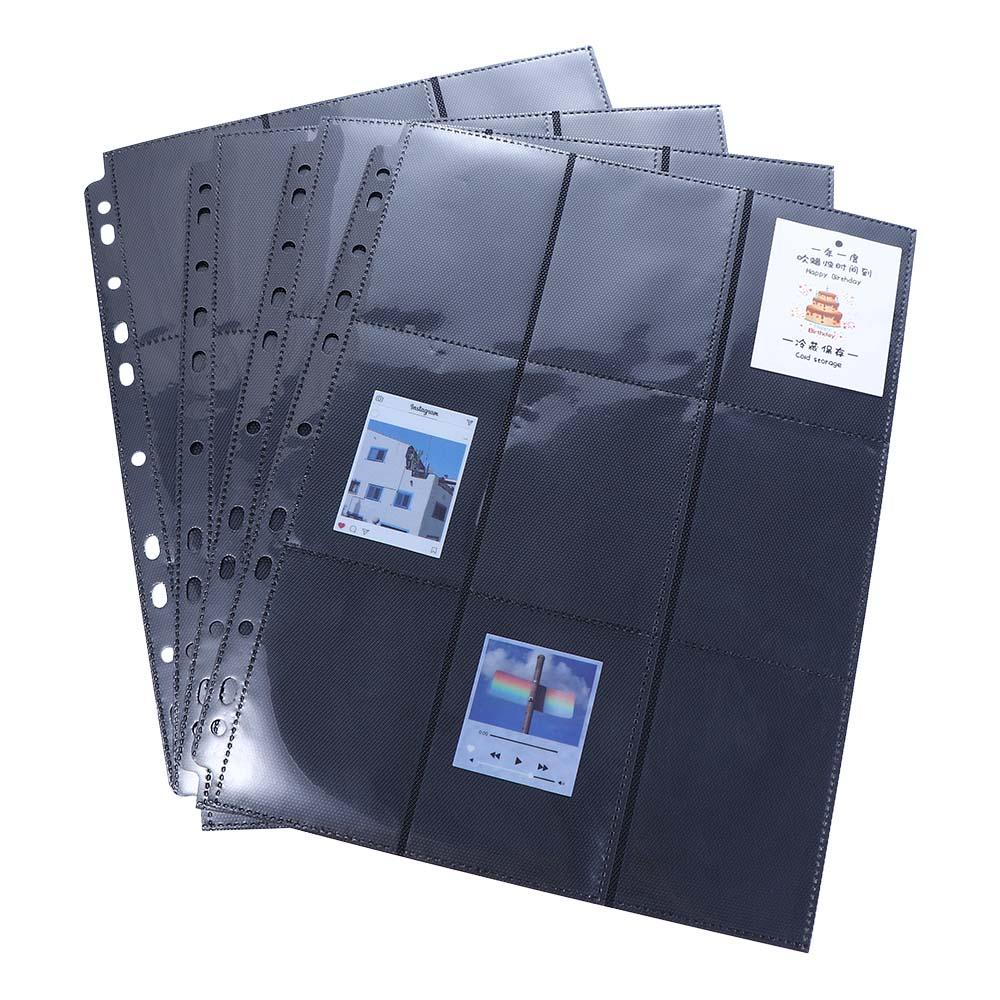 Holder Collection Album Binder Album Card Album Loose-leaf Inners Black Storage Page Inner Page