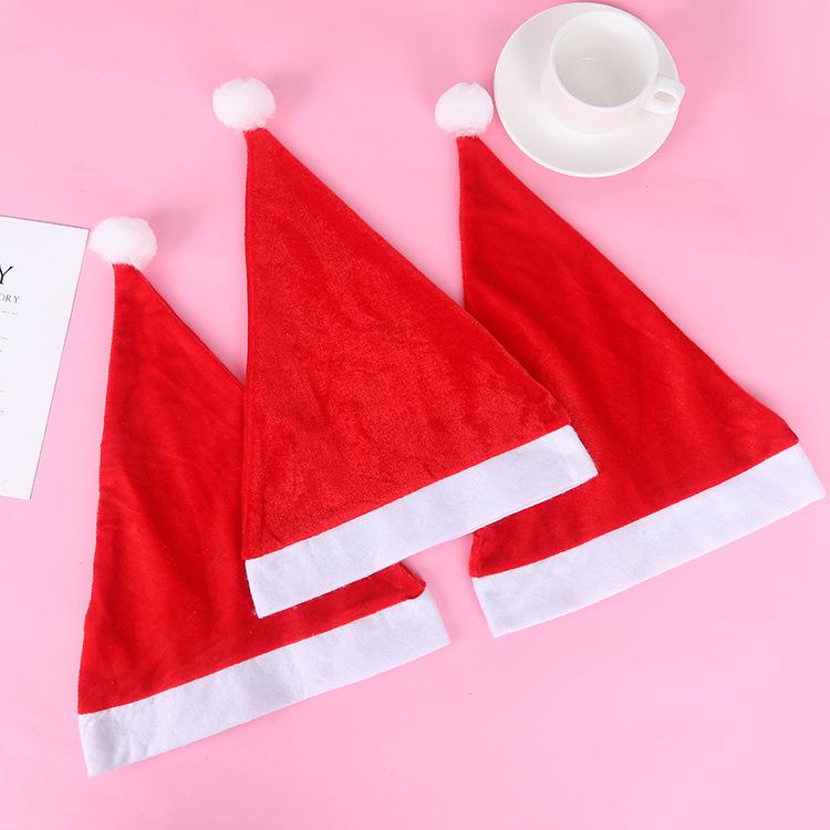 Santa Claus Small Christmas Plush Hat for Adults & Children: Party Dress-Up Decoration