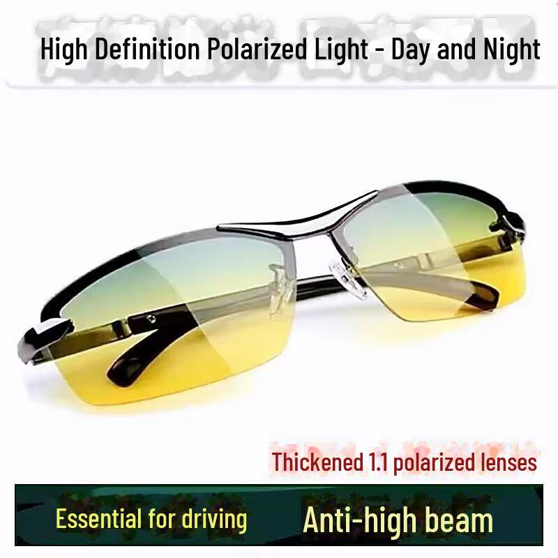 Stylish Men's Polarized German Sunglasses: Trendy, Radiation-Proof, Color-Changing, Perfect for Driving and Fishing