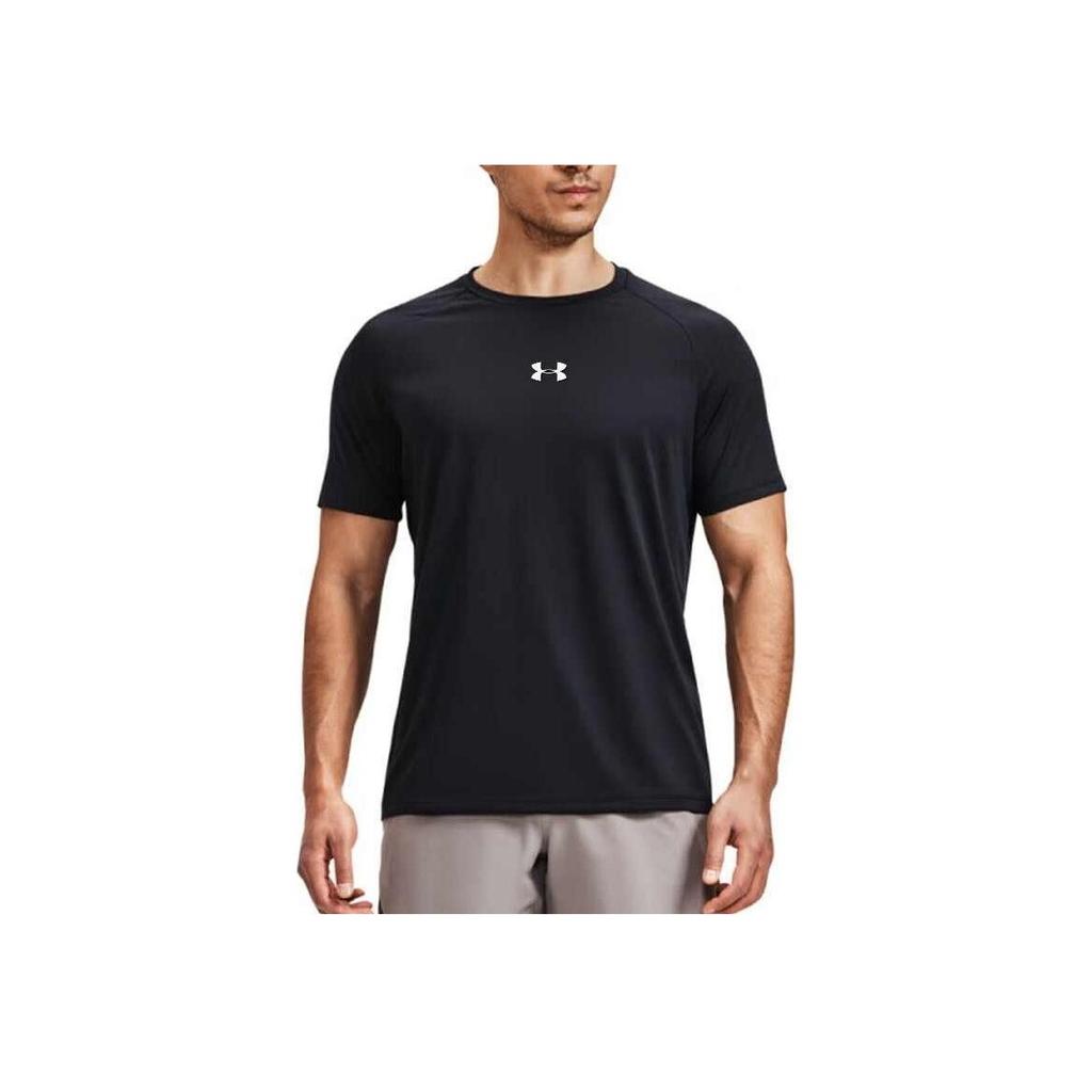 Under Armour Printed Crew Neck Breathable Quick-Dry Sports Casual American Vintage Short Sleeve T-Shirt Men Tops Black 22500517-001