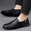 All-Season Men's Leather Shoes: Trendy British Style, Large Size Dad Shoes, Casual and Stylish.