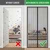 Magnetic Soft Mesh Door Curtain - No Magnetic Strip Threading, Summer Mosquito Proof, Dense Embroidered Screen