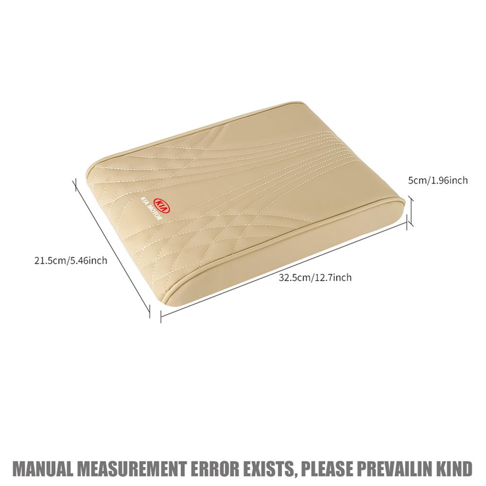 2026 Hot Car Sticker Car Leather Armrest Box Height Pad Center Console Cover For KIA KN Rio Ceed Sportage Cerato Soul Sorento Pi
