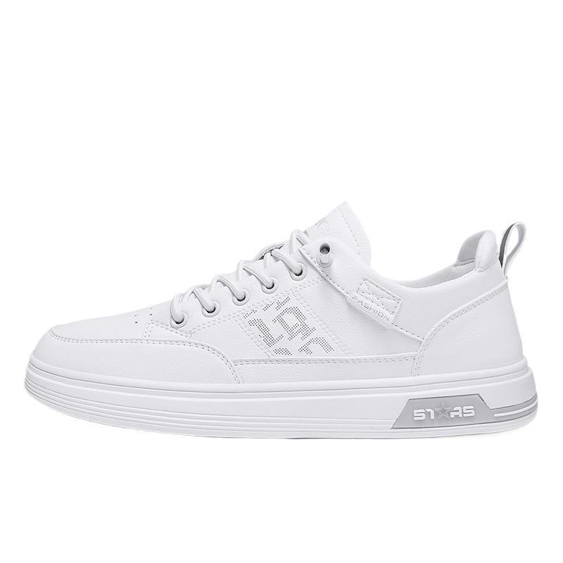 2024 Men's Summer Slip-On Sneakers: Co-Branded, Breathable White Shoes with Soft Soles
