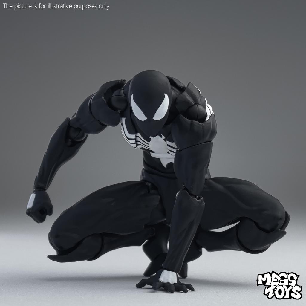 Mess Toys Spiderman Figure Black Suit Neighbor Symbiote MessToys Scarlet Neighbor Action Figure CT Toys Black Red Spider Man Toy