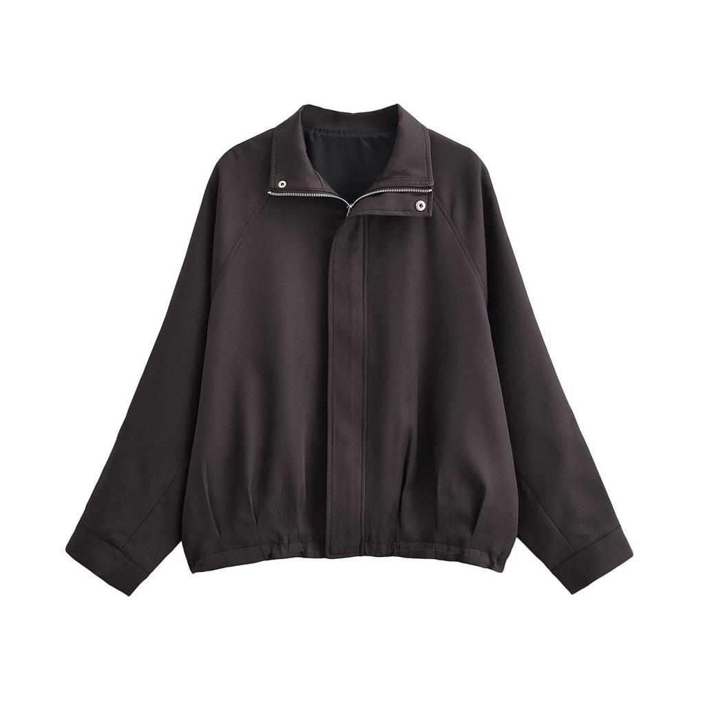 2026 spring new product European and American cross-border women's clothing street fashion loose flight suit jacket w09 12005