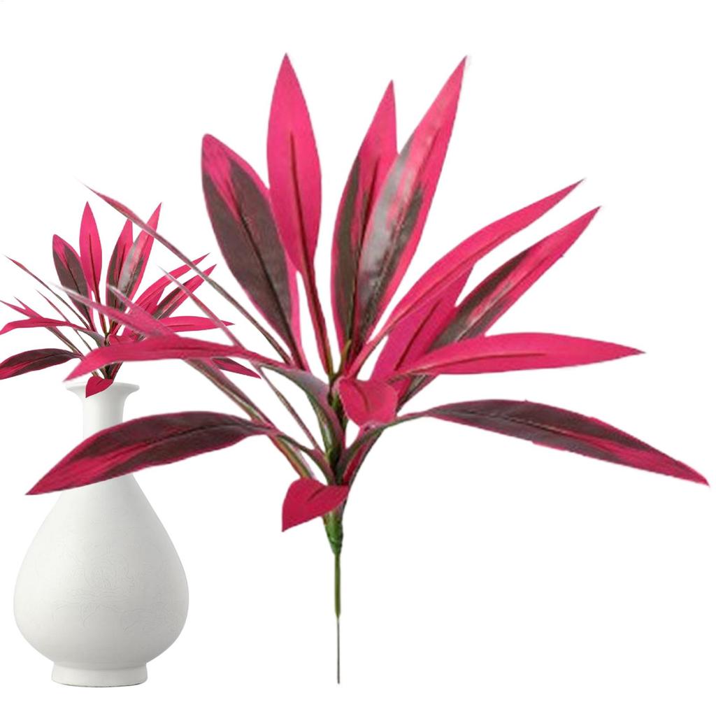 Tall Fake Plant 21 Inch Tropical Stem Outdoor Decor Dragon Blood Tree Outdoor Artificial Plant for Home Living Room Office Patio