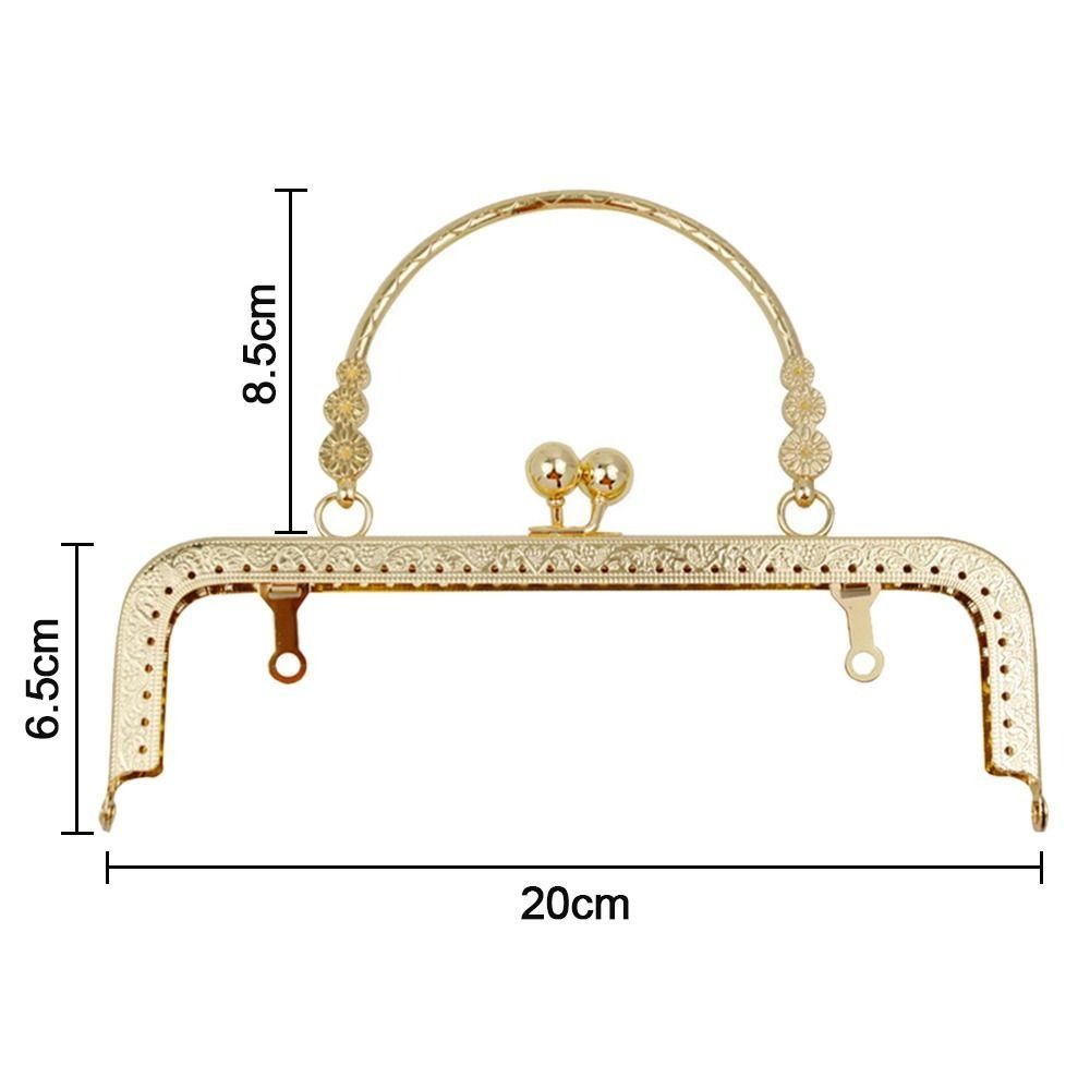 New Metal Purse Frame Kiss Clasp Vintage 20CM Purse Clasp Frame Purse Frame DIY Craft