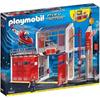 Playmobil תחנת כיבוי 9462 עם מסוק, עיר אקשן, מעורב, לילדים מגיל 4 שנים