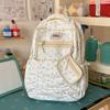 Schoolbag Korean Ins Wind Backpack Female Niche Design Star Large Capacity Junior High School Bag Girl Student Versatile Backpack