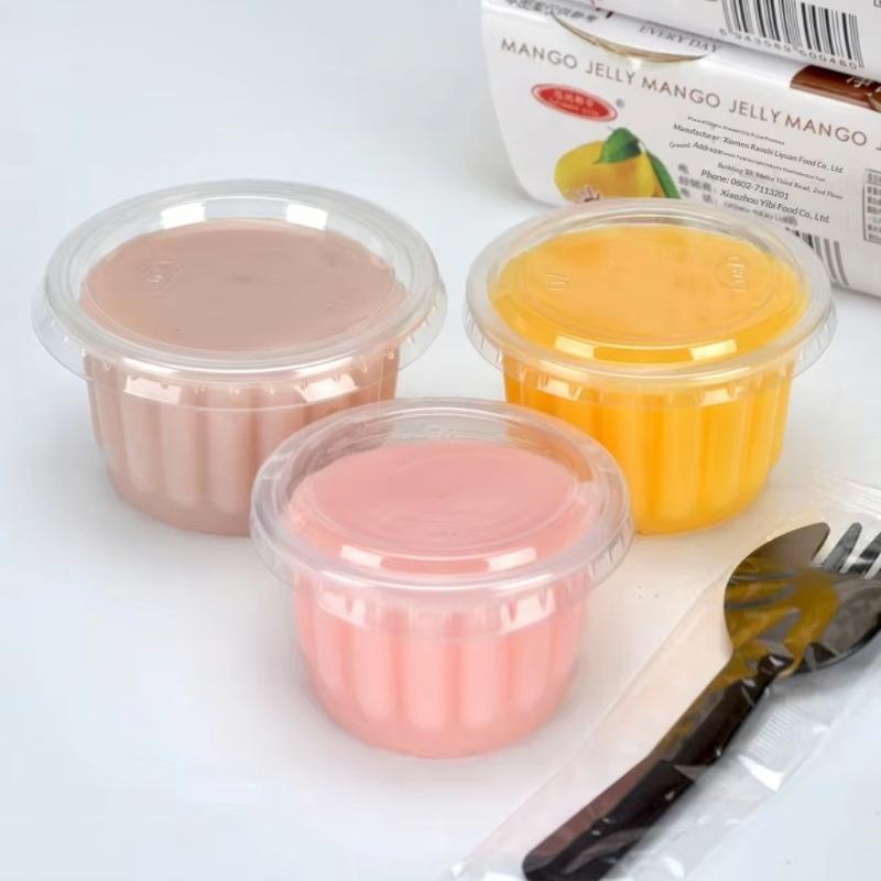 50Pcs Disposable Yogurt Cup With Lid 4Oz Party Plastic Cup 120Ml Dessert Mousse Cup Clear Disposable Pudding Cup Yogurt Cup