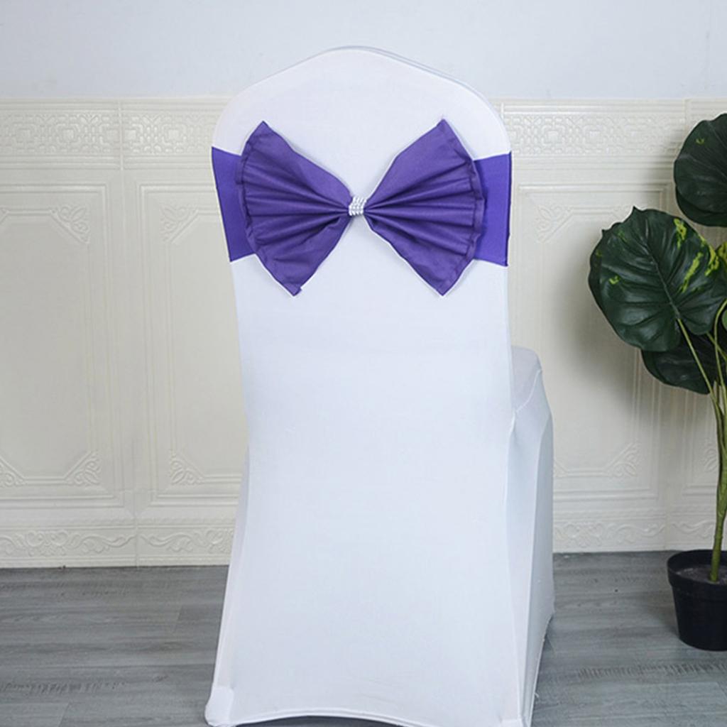 Chair Sash For Weddings Anniversaries Birthdays And Christmas Event Chair Back Decoration Chair Bows 1PC