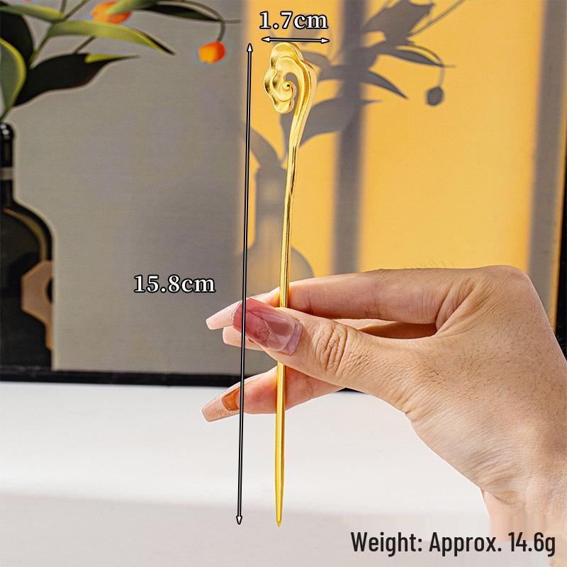 

Retro Ginkgo Leaf Hairpin with Feather Charm – Long-lasting Color Retention Jewelry for Women