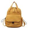 Schoolbag Corduroy Backpack Female Portable College Student School Bag Female Light Niche Versatile Commuter Leisure Travel Backpack Female