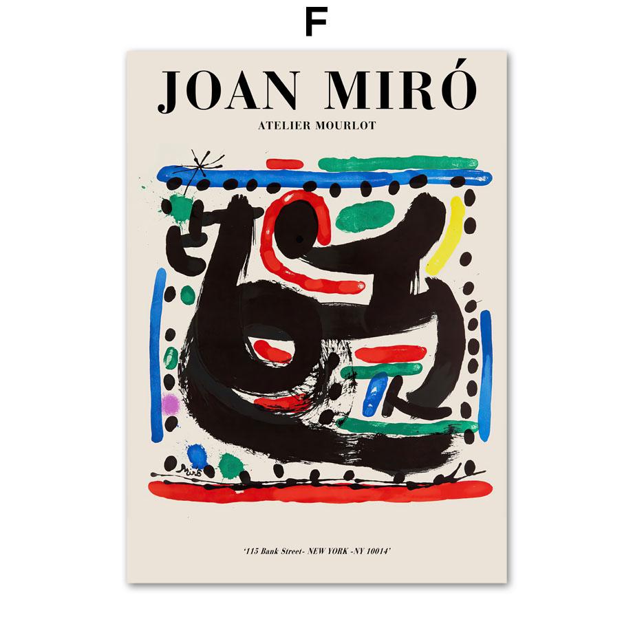 

Абстрактное искусство Джоан Миро, настенная живопись на холсте, галерея, плакаты на скандинавскую тему и принты, музейный выставочный декор, фотографии для гостиной A4 21X30cm No Framed