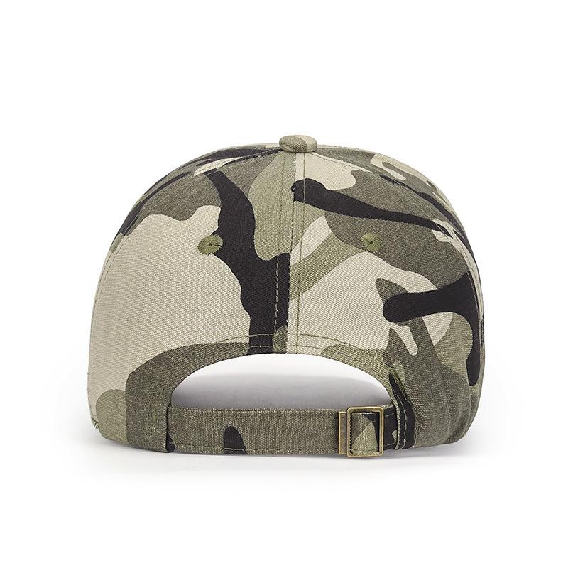 Spring and Autumn Hats Camouflage Style Soft-top Baseball Hats Cotton Outdoor Sunshade Baseball Hats for Men and Women