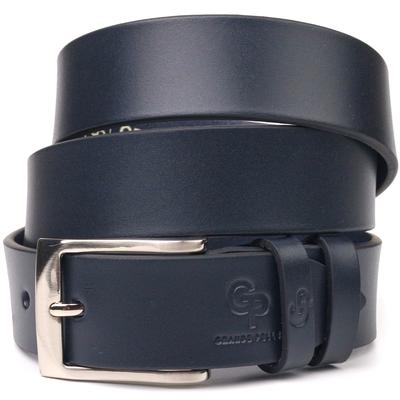 Trouser Men's Leather Belt GRANDE PELLE Leather Belt 21450 Blue