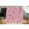 Pink Rose Flower Wall Backdrops Wedding Birthday Floral Theme Party Background