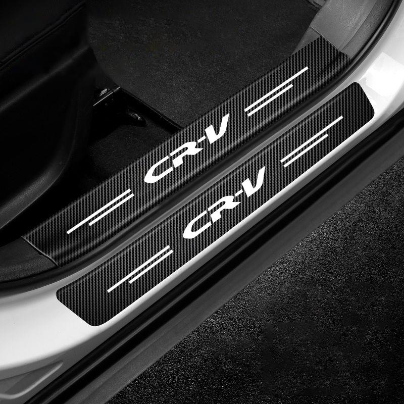 Car Door Sill Threshold Stickers Protector Strips Trunk Guard Bumper Stickers Decals for Honda CR-V CRV Logo 2021 2019 2018 2017 aif256