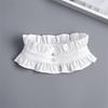 Vintage Plissiert Rüschen Falscher Kragen Einsatz Abnehmbarer Kragen Falscher Blusenkragen Halskrause Choker Modische Statements