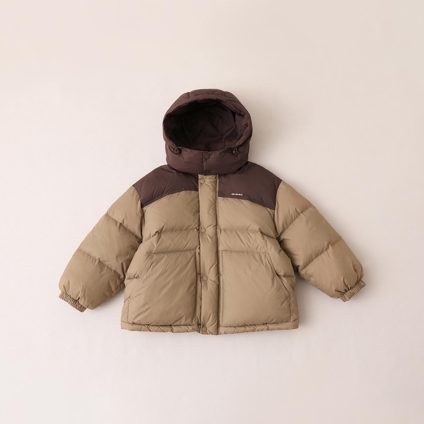 

Girls Mid-length Winter Down Jacket - 90% Down, Sizes Small to Large (Style 23175) 130 cm