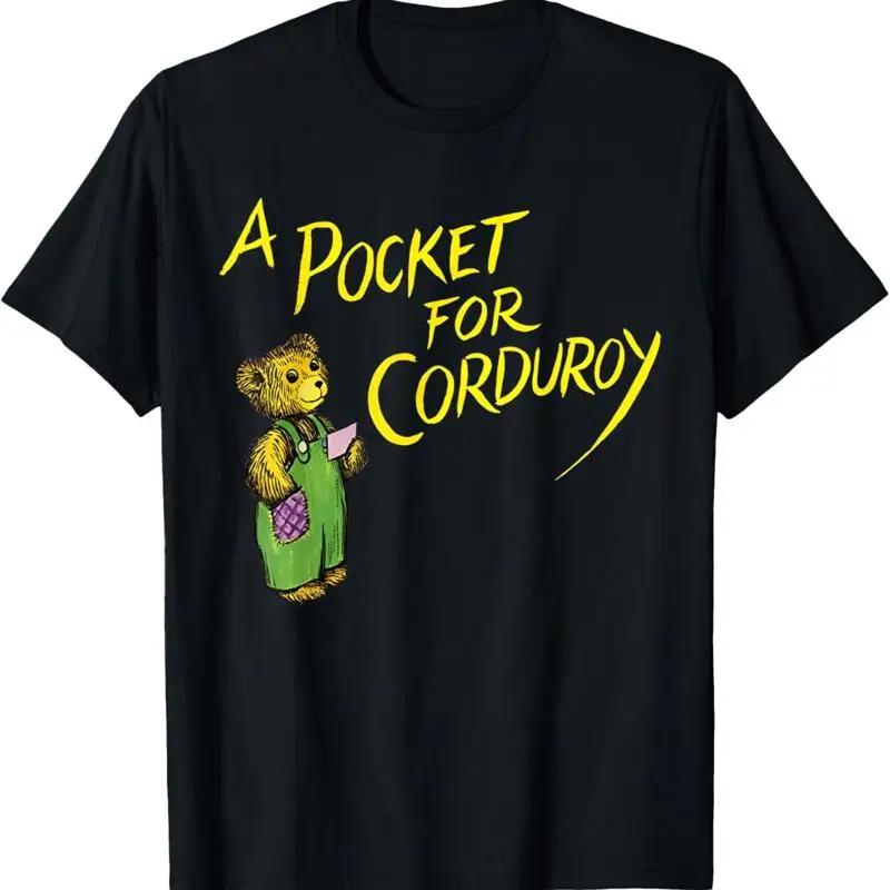 A Pocket For Corduroy Book Graphic Tee Cotton Crew Neck TShirt Unisex Casual Wear S