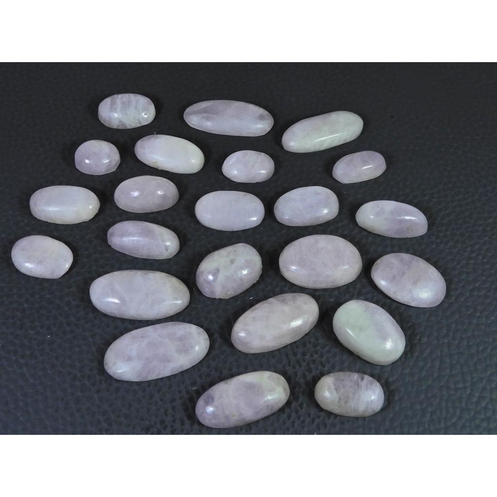 206Cts. Natural Pink Kunzite Oval Cabochon Loose Gemstone 23Pcs Lot 11-24MM C-1159