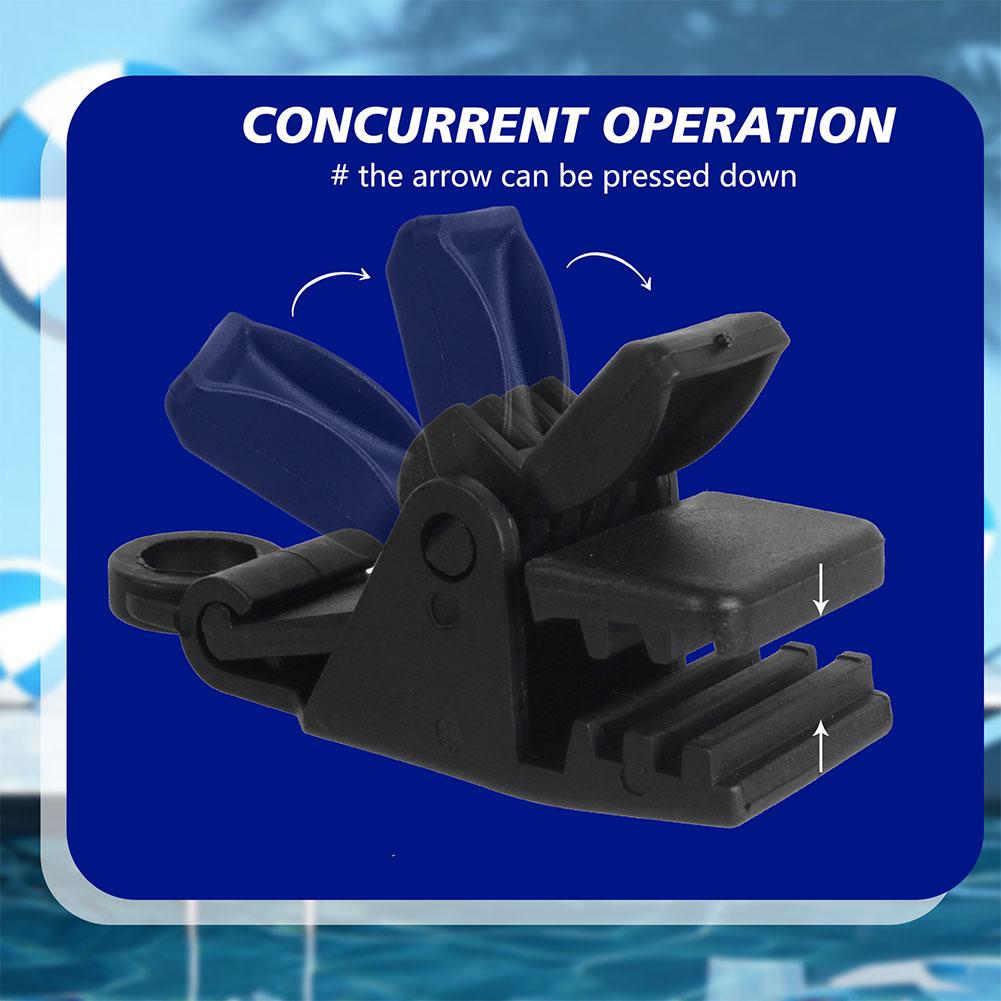 24PCS Swimming Pool Solar Cover Straps and Clips Including 8 Straps with Hooks 8 Clips & 8 Fastener for In-Ground Swimming Pool